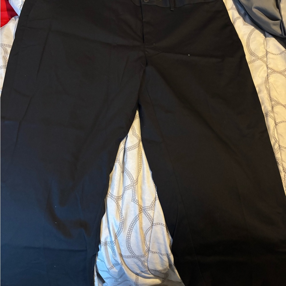 Haggar Men's Elegant Black Dress Trousers